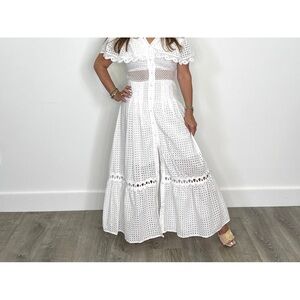 On Sale! Perfect dress for a summer white party.  NWT…Lara White Maxi Dress